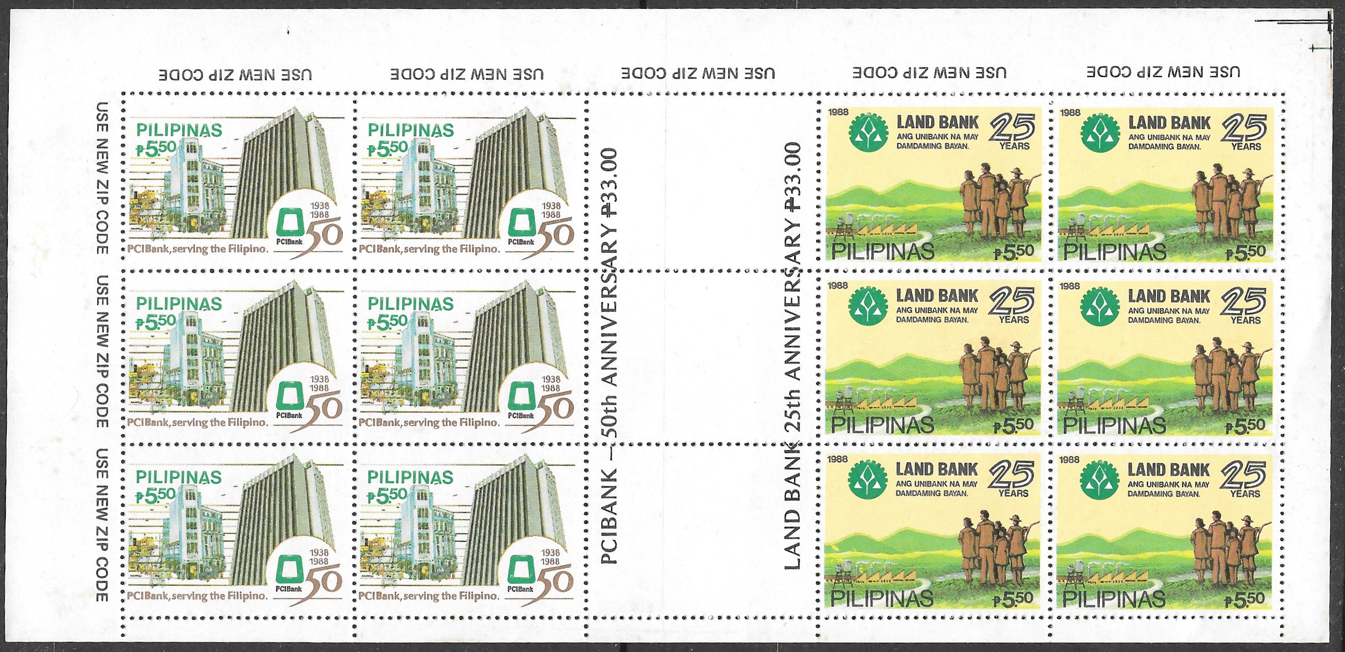 Philippines 1988 Full Sheet 